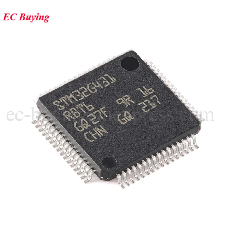 5Pcs/1pc STM32G431RBT6 STM32G431 STM32G STM32 G431RBT6 STM32G431RB LQFP-64 ARM Cortex-M4 32-bit Microcontroller MCU IC