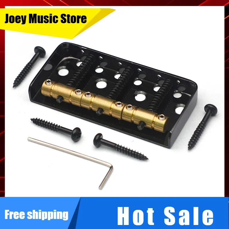 

Short Tele Bridge Brass 3-Saddles for TL Style 76.5x35.5mm Chrome Electric Guitar Bridge Black/Gold/Chrome