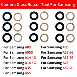 NEW Rear Back Camera glass Cover Lens With Glue Adhesive For Samsung A03 A05 A05S A13 A14 4G A15 A25 A35 A52 A55 5G