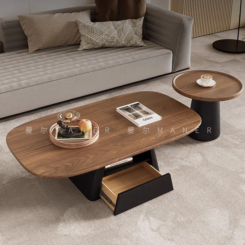 

Drawers Designer Coffee Table Luxury Bedroom Modern High Storage Standing Side Table Writing Couchtisch Chinese Style Furniture