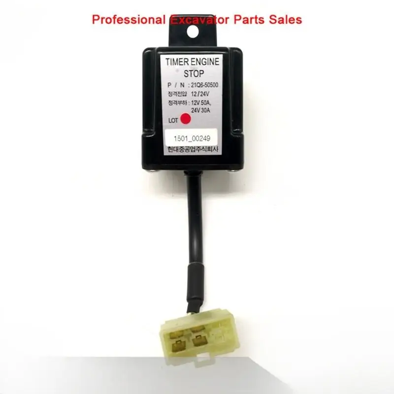 Excavator parts, for Hyundai R225/265/275/305-9 time delay relay 21Q6-50500, 1501-00249