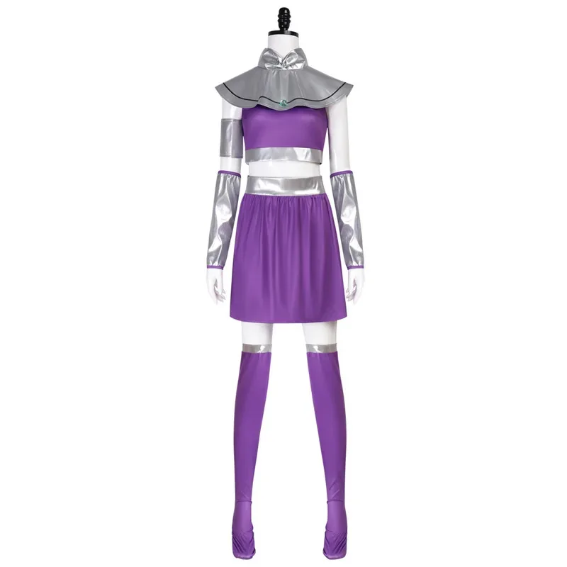 Princess Koriand'r Cosplay Cartoon Teen Cosplay Titan Starfire Costume Adult Women Fantasy Fancy Dress Up Party Outfits