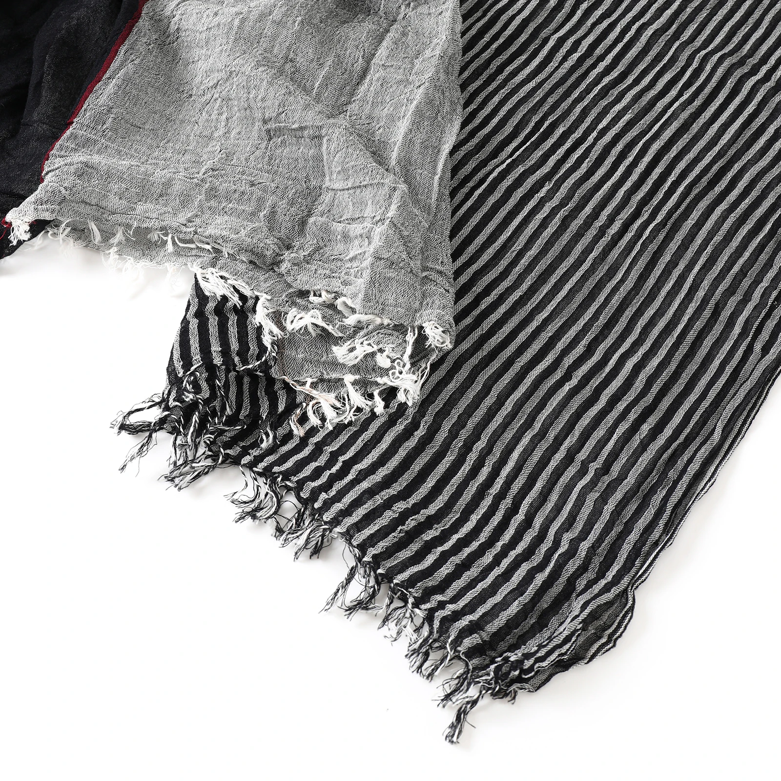 Designer Patchwork Gestreiften Schal für Männer Baumwolle Leinen Winter männer Schals Warme Halstuch Männliche Zubehör Bufandas Schals – Detail 11