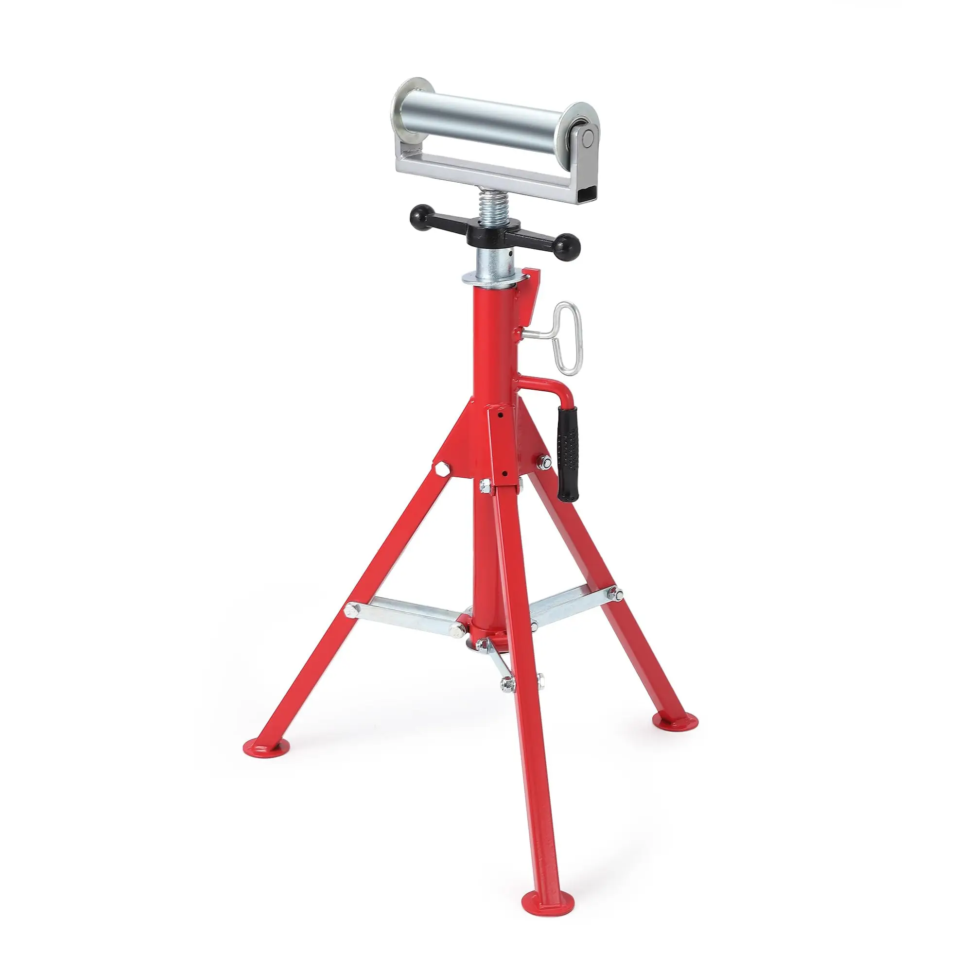 

Heavy-Duty Pipe Stand - Versatile, Adjustable Height, Sturdy 2500 Lbs Capacity, Portable, Ideal for Welding, Automotive