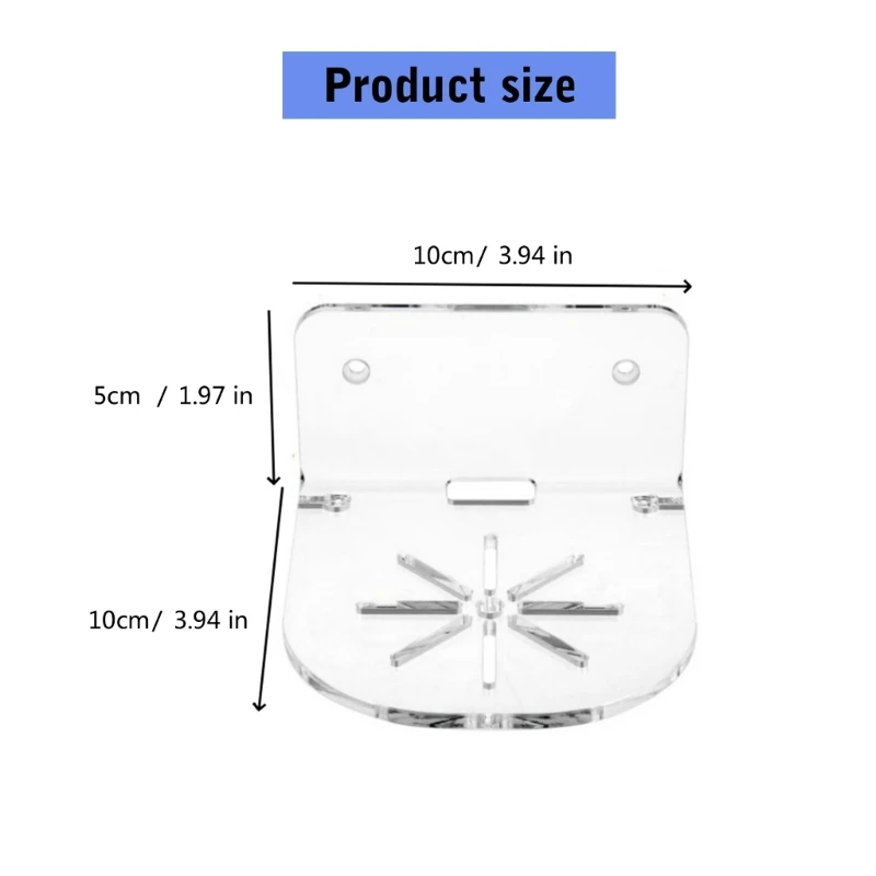 قطعتان من الأرفف العائمة من الأكريليك لمكبر الصوت وحامل شاشة سهل التركيب K1KF