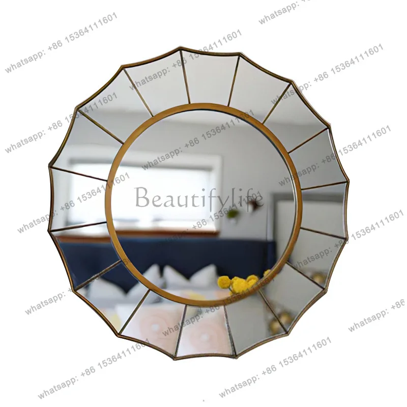 Three-dimensional hanging mirror decorative entrance bathroom fashion makeup mirror/European 2234