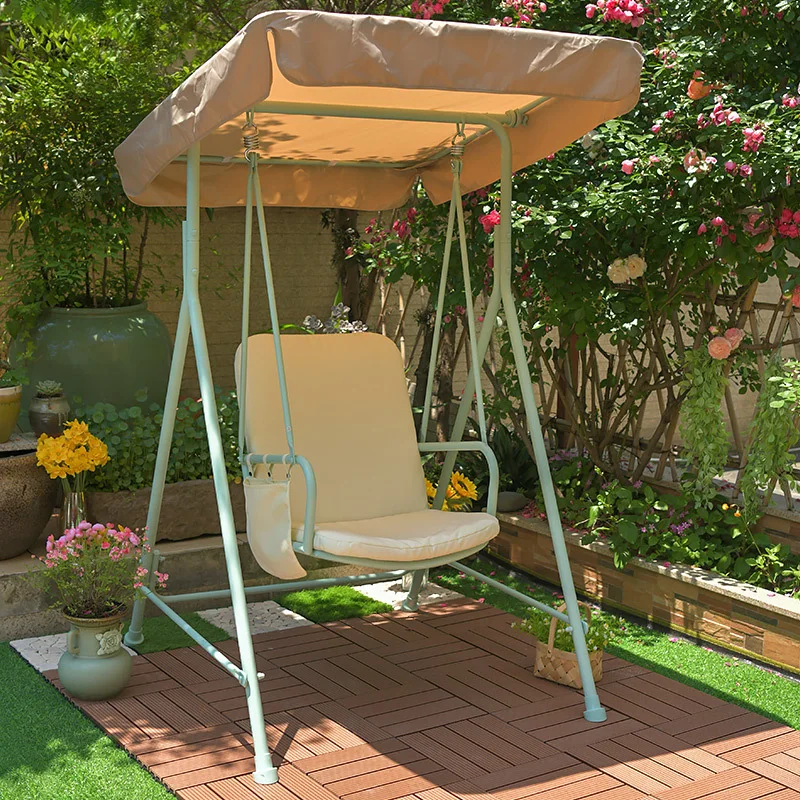 Linya household wrought iron swing single rocking chair indoor swing outdoor courtyard hanging chair balcony children's