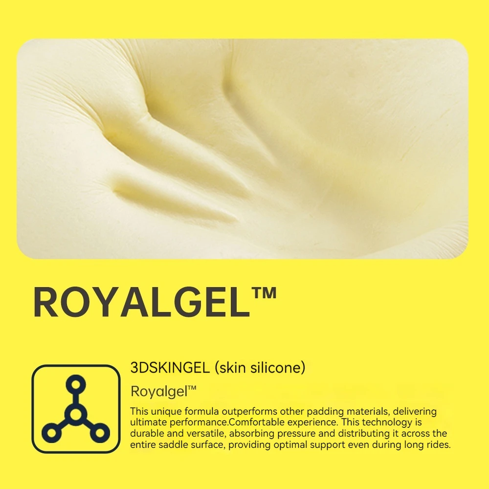 سرج دراجة سيلي رويال إليبس، مقعد دراجة طريق MTB مريح، سرج مريح ممتص للصدمات وجيد التهوية لركوب الدراجات من أجل ماونتاي