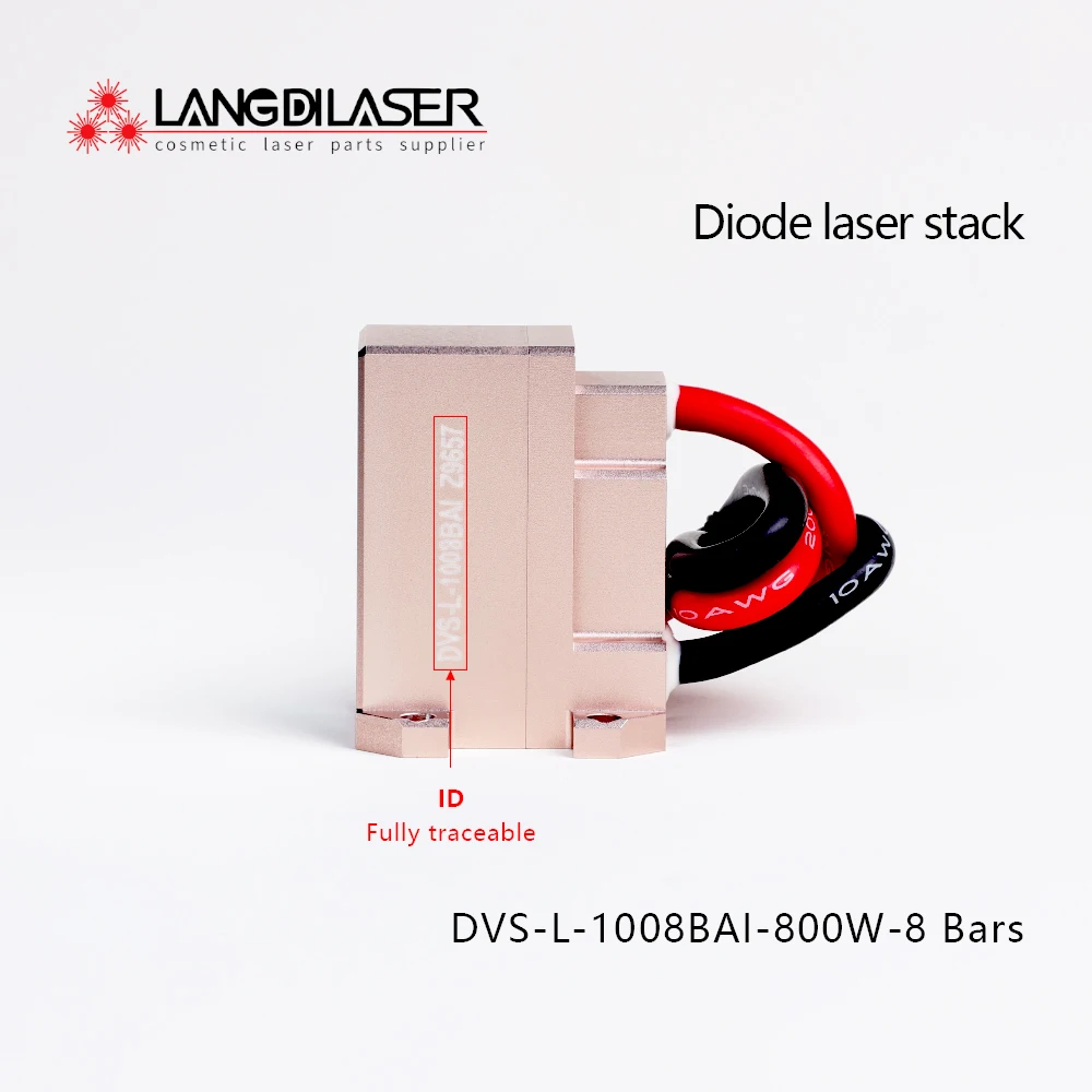DVS-L-1008BAI Macro Channel Cosmetic 808nm Diode Laser Stack For Permanent Hair Removal / Power 800W