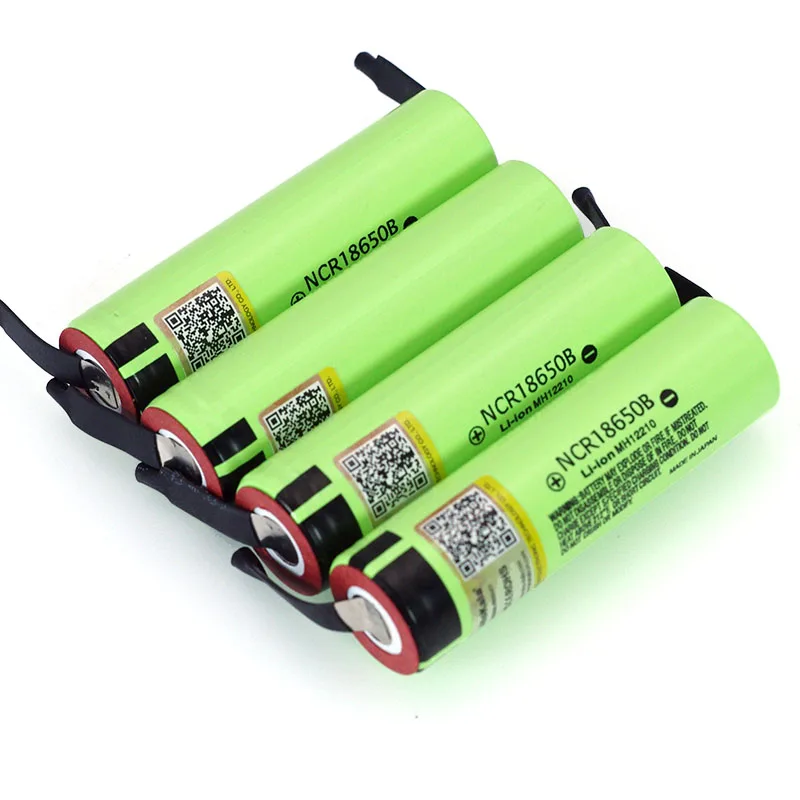 Liitokala-batería recargable de iones de litio 18650 NCR18650B, 3,7 V, 3400mAh, hoja de níquel para manualidades