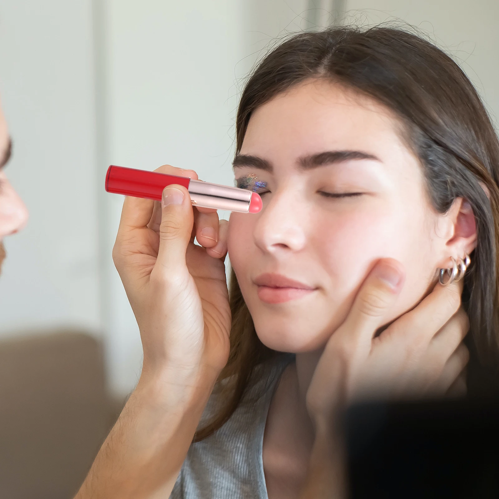 Pennello per labbra in silicone da 3 pezzi per bacchette applicatore per rossetto da donna Strumenti per trucco portatili Accessori cosmetici pratici
