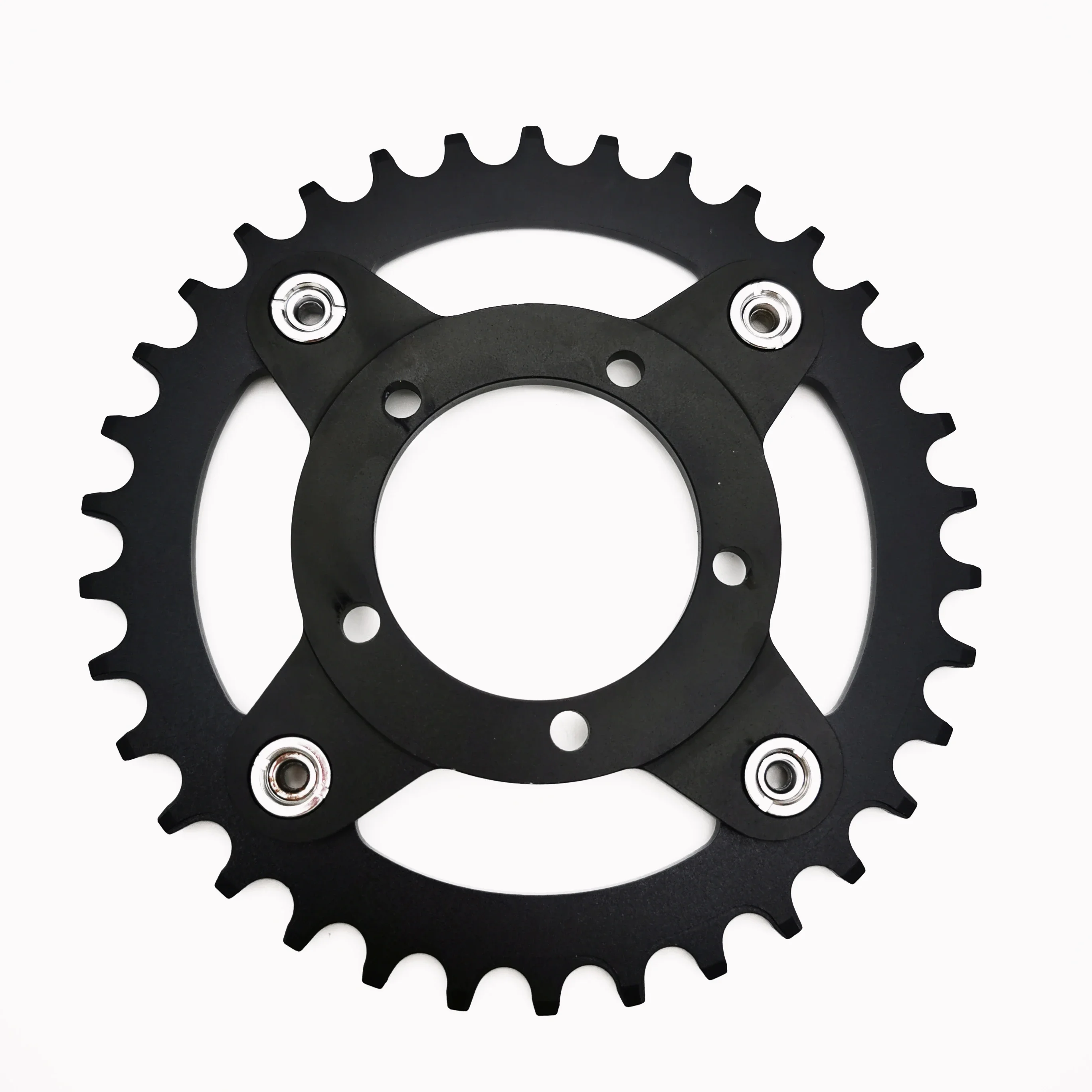 Bicycle Crankset Bafang 104BCD Bicycle Motor Aluminum Alloy Chainring Chain Ring Adapter For Electric Bicycle32T-52T Bike Crank