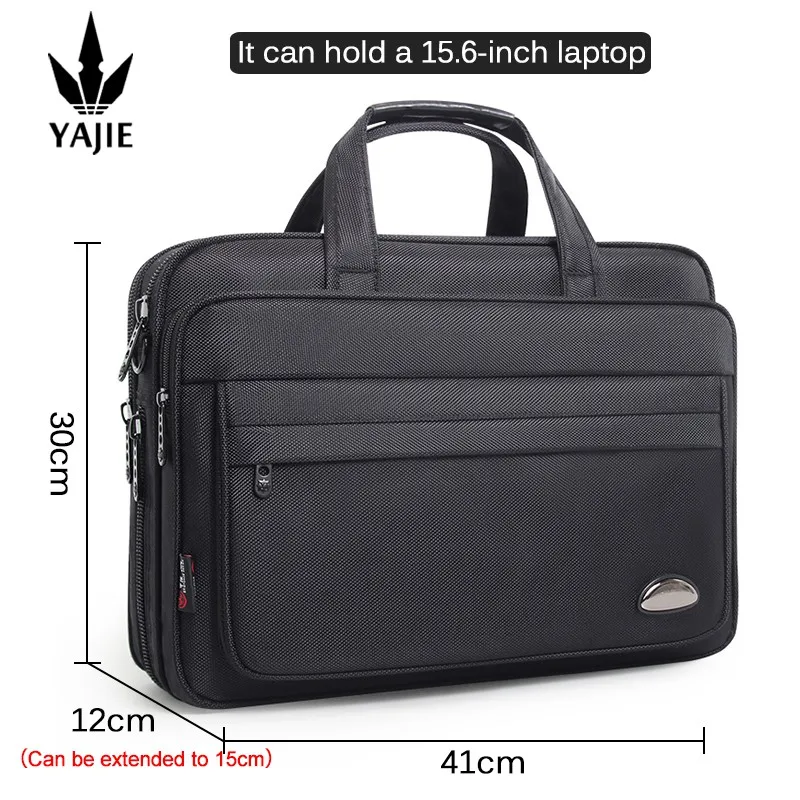 Große Kapazität Aktentasche Tasche Männer Business-Tasche 15,6 Zoll Laptop-Tasche Umhängetaschen Leinwand Handtaschen Notebook-Tasche Umhängetaschen