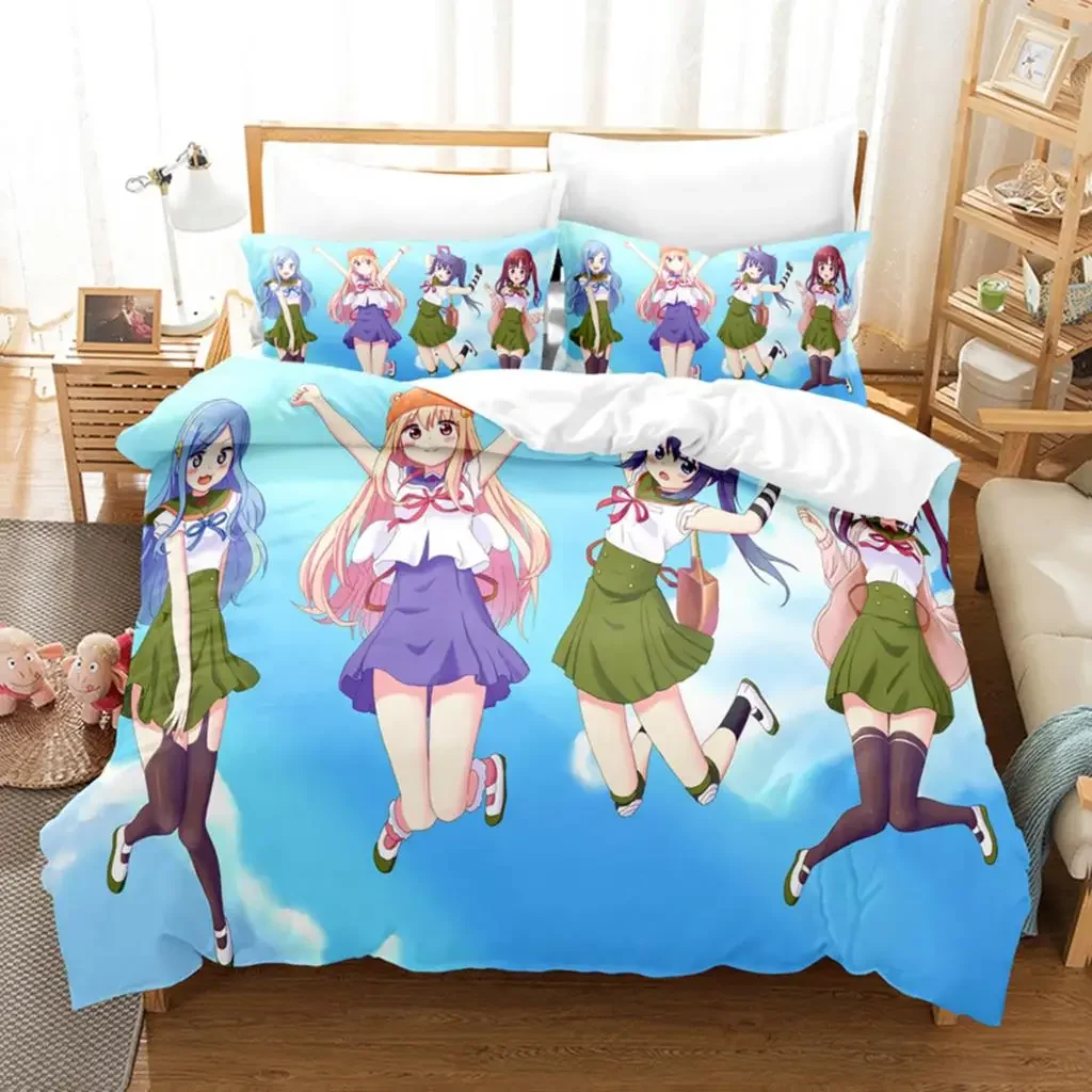 3D Print Anime The Himouto! Umaru-chan Bedding Sets Duvet Cover Set With Pillowcase Twin Full Queen King Bedclothes Bed Linen