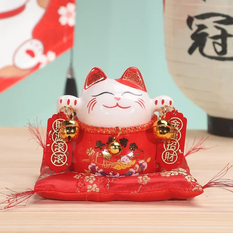 Lucky Cat Piggy Bank Birthday Feng Shui Money Saving Pot Money Saving Box Jar Office Children Gifts House Decoration 3.5inch