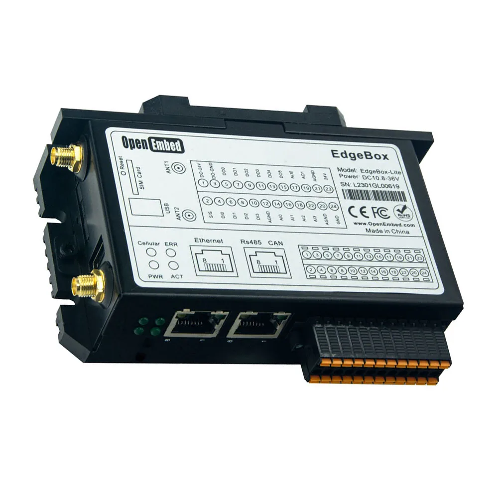 All-in-one Industrial PLC Controller ESP32-S3 Based 4G LTE Wifi IoT Control System EdgeBox-lite Edge Computing Controller