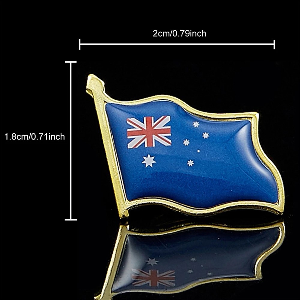 Australia Flag Lapel Pin Proudly Pride Badge Emblem Blue Ensign Union Jack Lapel Hat Tie Pin Brooch