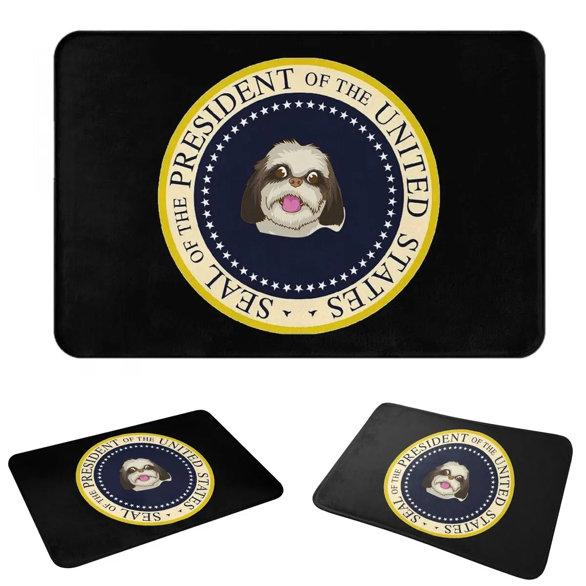 Dog Lover Shih Tzu Crest Doormat Washable Carpet Rug Kitchen Entrance Home Floor Mat for Balcony Footpad Mats