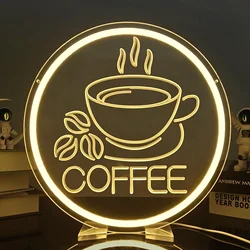 Coffee Neon Sign USB Powered LED Neon Light for Coffee Bar Cafe Home Bar Restaurant Business Coffee Neon Wall Decor