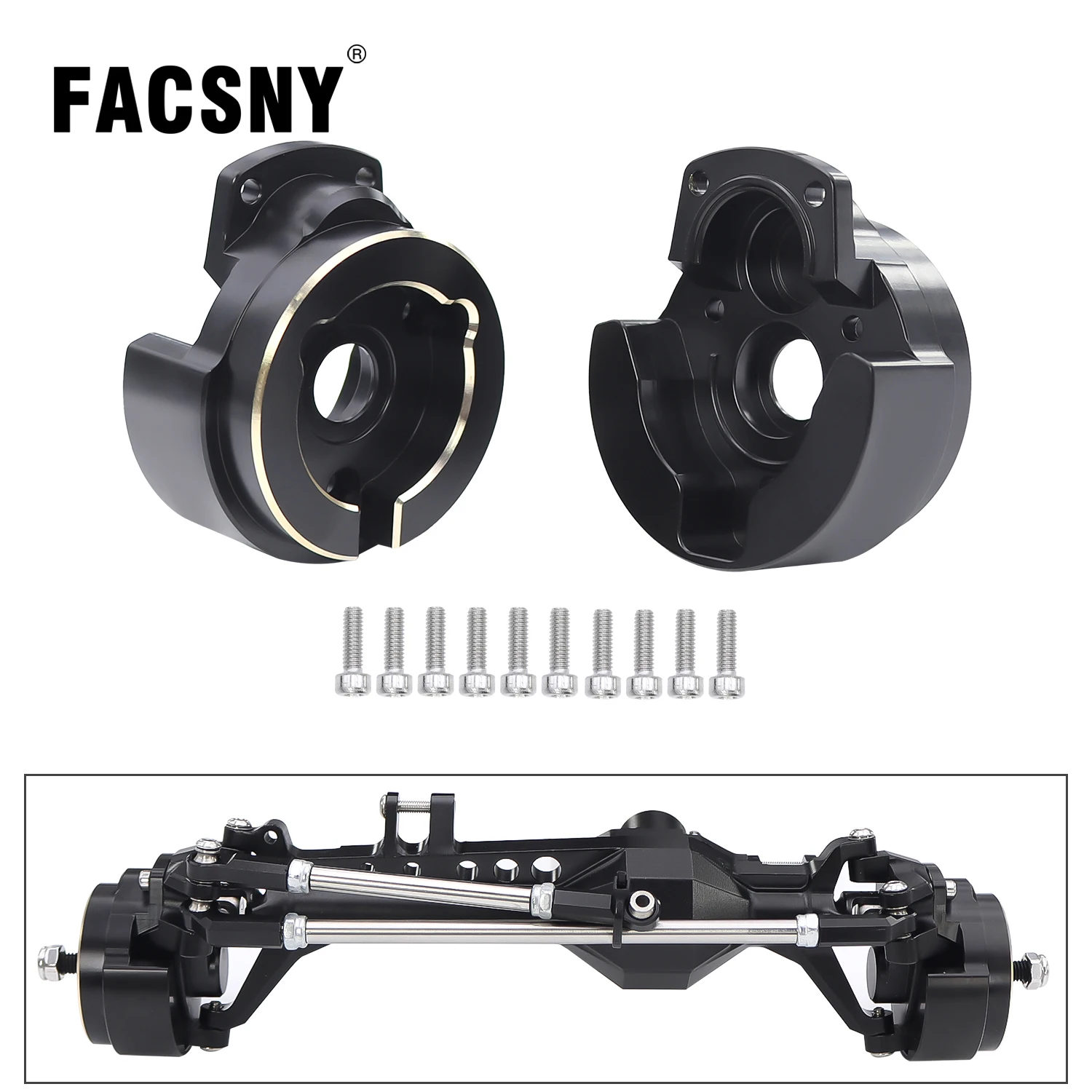 Mosiężna przednia pokrywa Portal Obciążniki 208g do 1/10 RC Crawler Vanquish VS4-10 Phoenix F10 Portal Axle LCG VRD Carbon Kit Lower COG