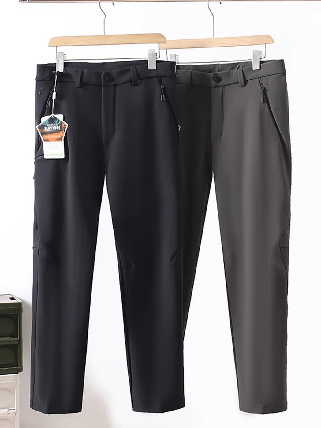 

Men's Casual Straight Leg Pants Fce Lined Spor Commuter Trousers Waterproof Windproof Autumn Winter Outdoor Wear