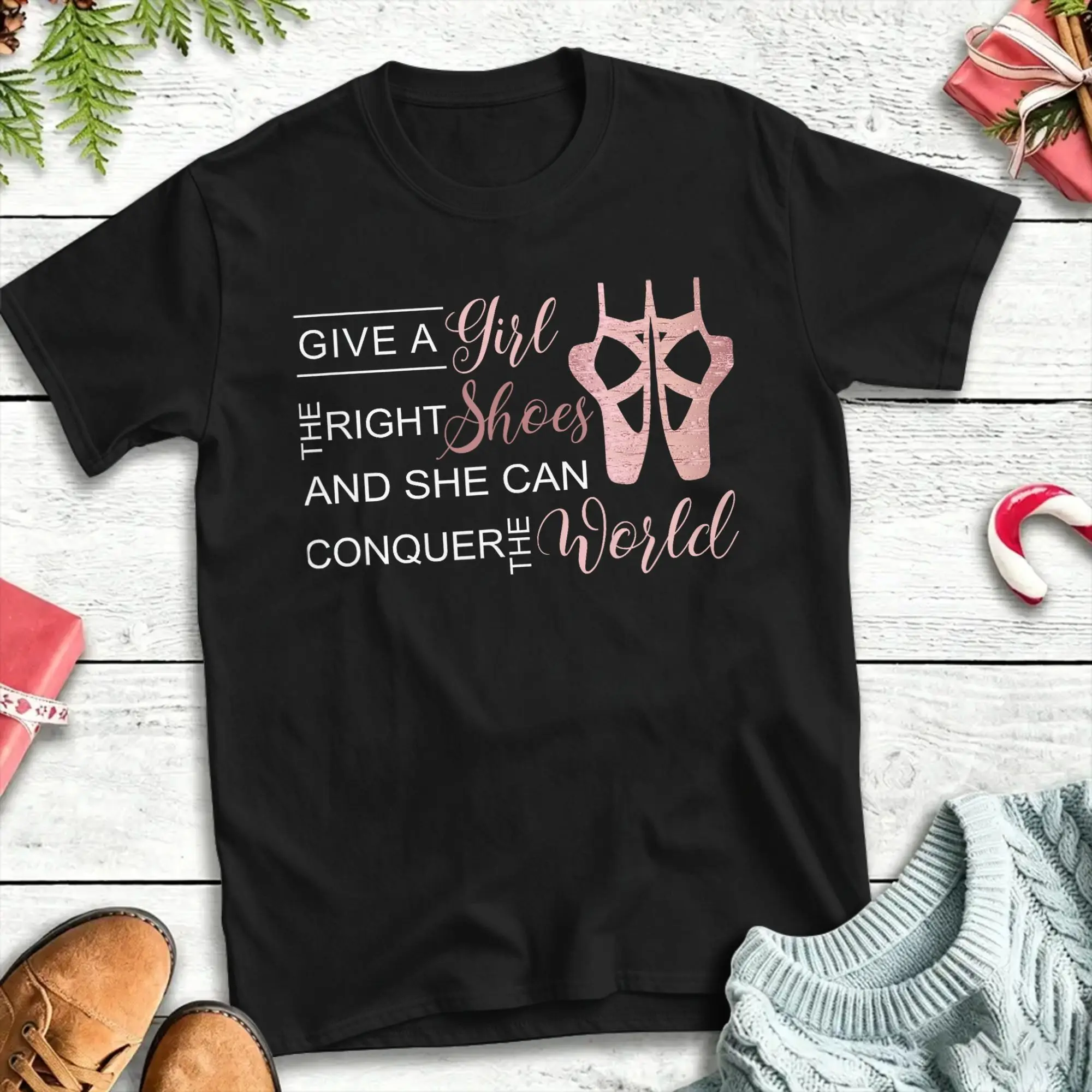 Casual T Shirt Summer Ballet Pointe Shoe Pink Leisure T Shirts  Cotton Tee Shirt for Mens Y2K Fun Short Sleeve Tops