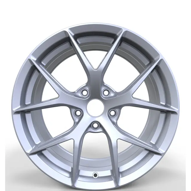 Popular Hot-Sale full size forged  shiny sliver 5x112/114.3/120 Aluminum Car Alloy Wheel Rim for luxury car for bmw m3 m5