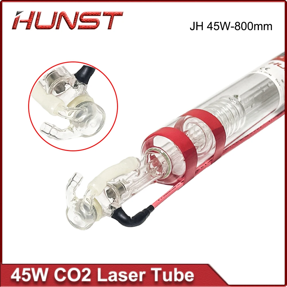 Hunst JH-800mm 45W CO2 Laser Tube Diameter 50mm Laser Lamp Length 800mm For Engraving Cutting Machine