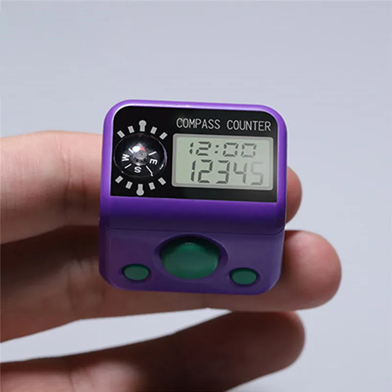 Counter Lcd Electronic Digital Tally Finger Counter, Electronic Ring Counter, Manual Counter for Sewing Knitting Weave Tool