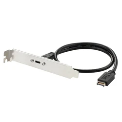 10Gbps 3.1 nagłówek na przednim panelu USB typ E męski do typu C żeński przedłużacz Adapter rozszerzający płyty głównej z przegrodą