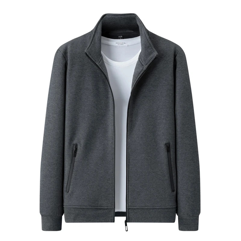 

Autumn Winter Cardigan Sweater Trendy Solid Color Long Sleeve Sports Jacket Simple Comfortable Coats Streetwear Men Clothing