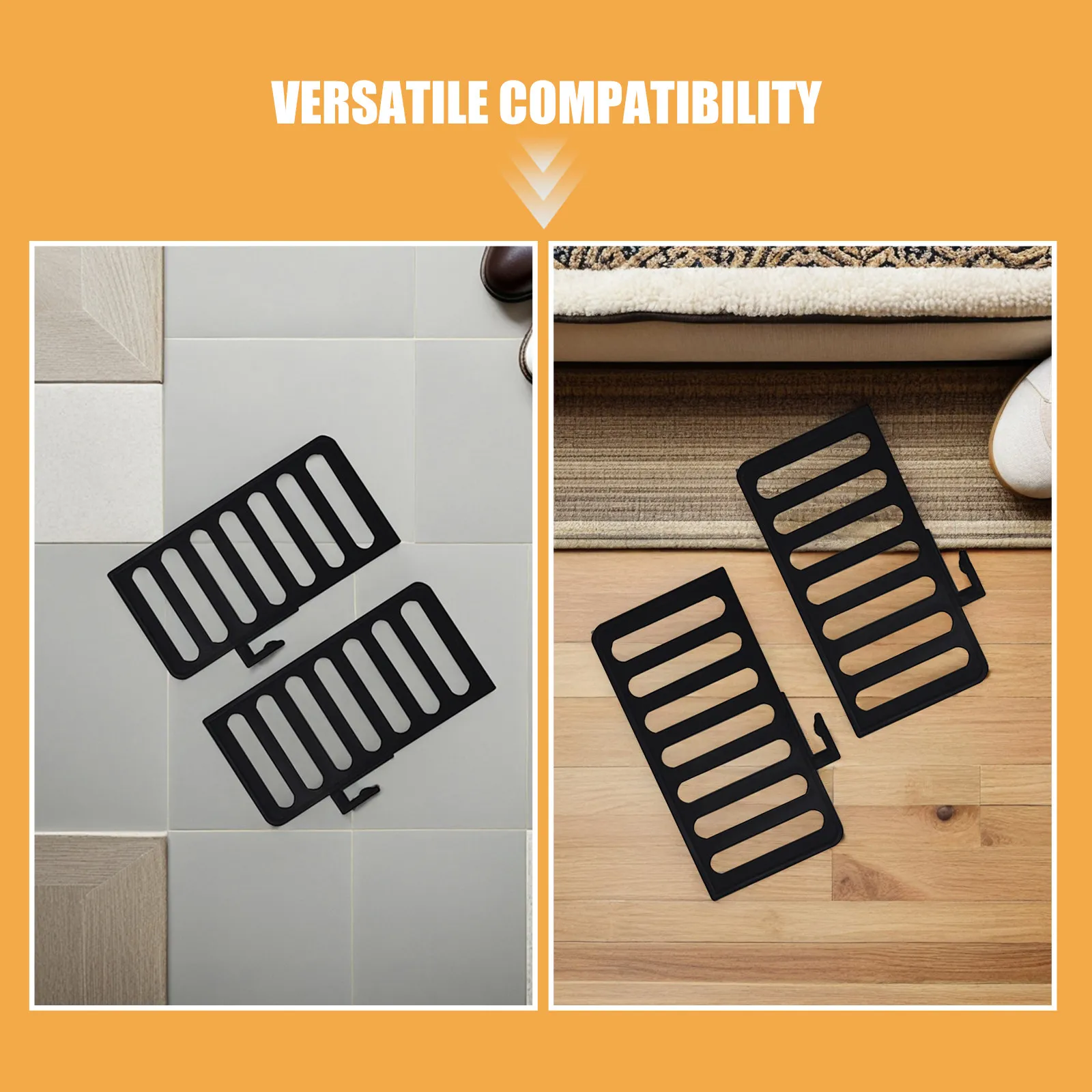 8Pcs Shoe Cabinet Anti-Tip Dividers Stable Plastic Shelf Separators Organizer for Entryway Closet Wardrobe Storage