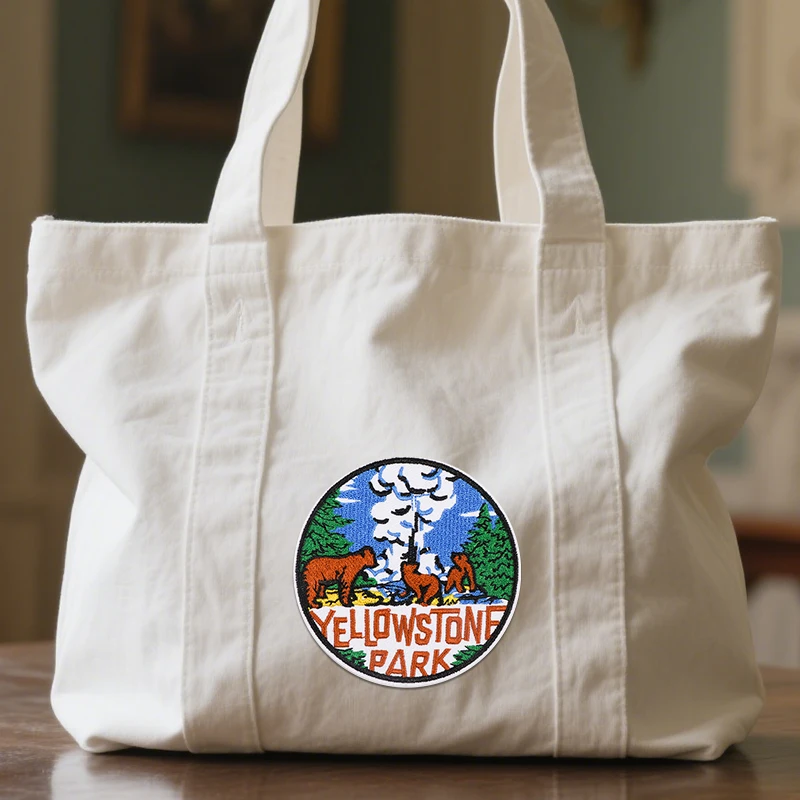 قطعتان من رقع الحديد المطرزة للسفر في الحديقة الوطنية، مناسبة لعشاق السفر، لخياطة القماش بنفسك على الجينز والسترات والسترات والقبعات وحقائب الظهر