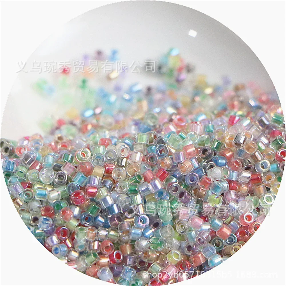 2mm pearl powder fantasy colored glass antique beads handmade DIY bead beads necklace bracelet accessories materials