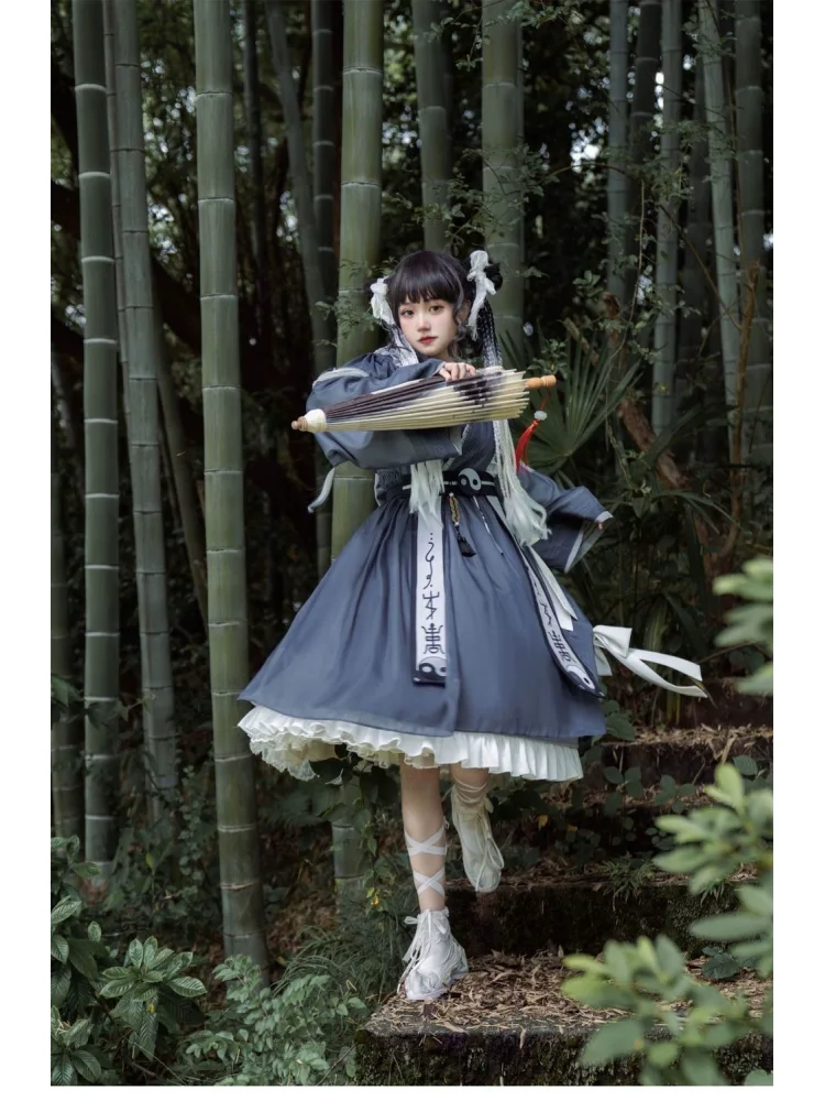 

Junior Sister Taoist Lolita Dress Genuine Cos Set Girls' Ancient Han Culture Lolita Spring/summer Dress
