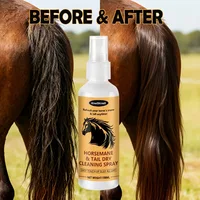 Horse Detangling Spray, Mane and Tail Smoothing Spray, No-Rinse, Resolves Horse Tangle Issues, Suitable for All Sizes of Horses 2