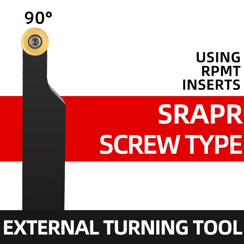 

SRAPR SRAPR1616H10 SRAPR2525M10 SRAPR2020K12 SRAPR2020 SRAPR2525 External Turning Tool CNC Lathe Cutting Machine RPMT