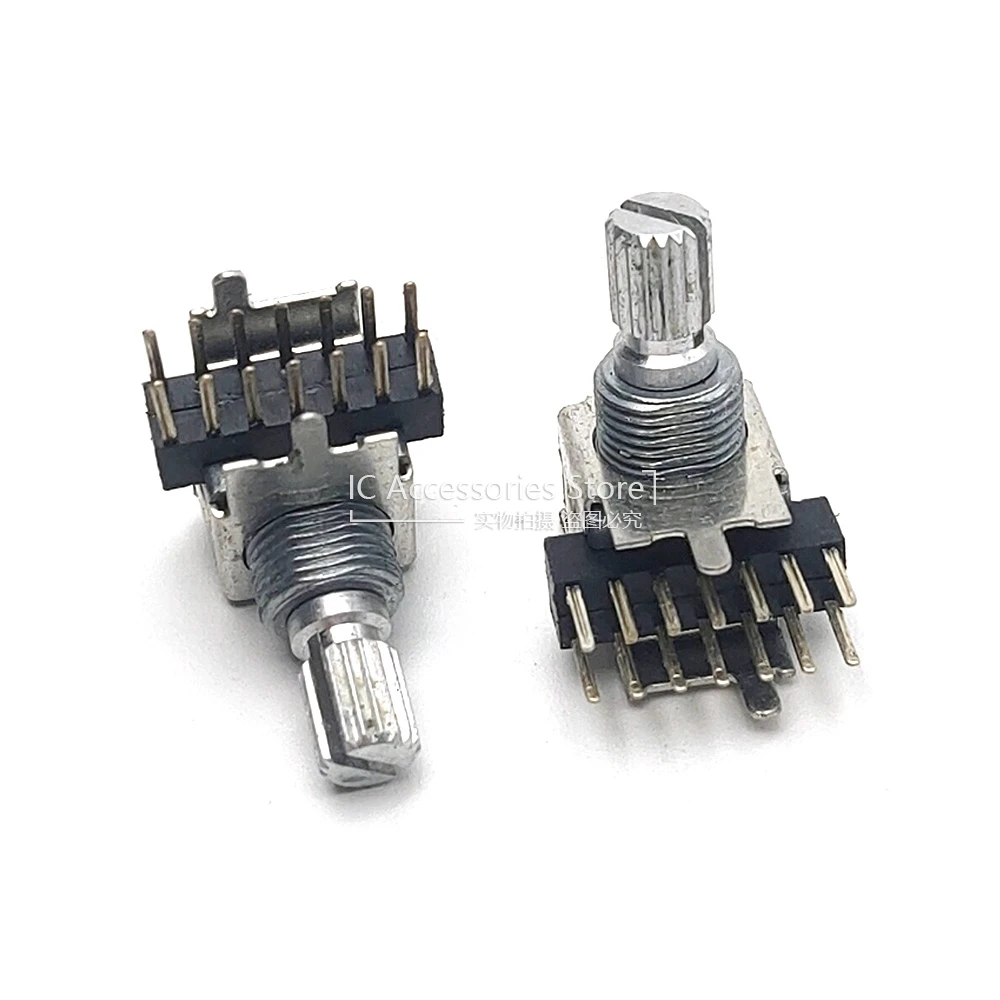 2PCS RS12A Band Switch Multi Way Rotary Gear Switch Signal Conversion Switch 6 Gears Flower Shaft 15MM