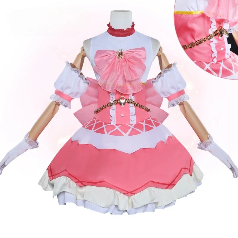 Kostium Cosplay Anime Magical Girl Puella Magi Madoka Magica Kaname Madoka Sukienka Karnawałowa na Halloween dla Kobiet