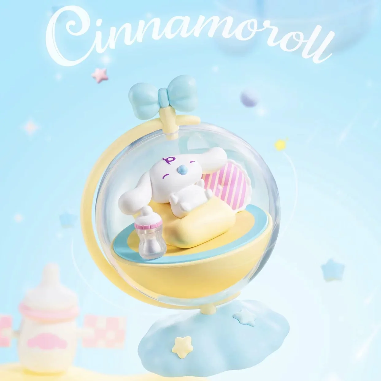 Seria Sanrio obrotowa planeta Cinnamoroll gadżety prezent urodzinowy figurka w pudełku niespodziance modna zabawka ozdoba dekoracja stołu