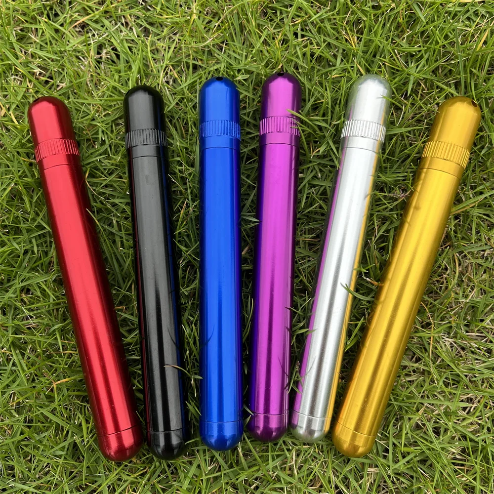 Premium Proof Waterproof Cigarette Holder Aluminum Cigar Airtight Container Travel Storage Tube Smoking Accessories