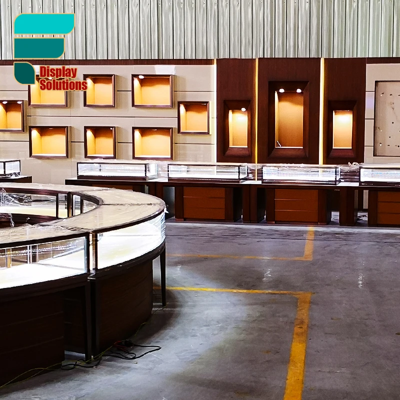 Customized-High Quality Wooden Jewellery Display Fashionable Watch Display Showcase Jewellery Display Counter