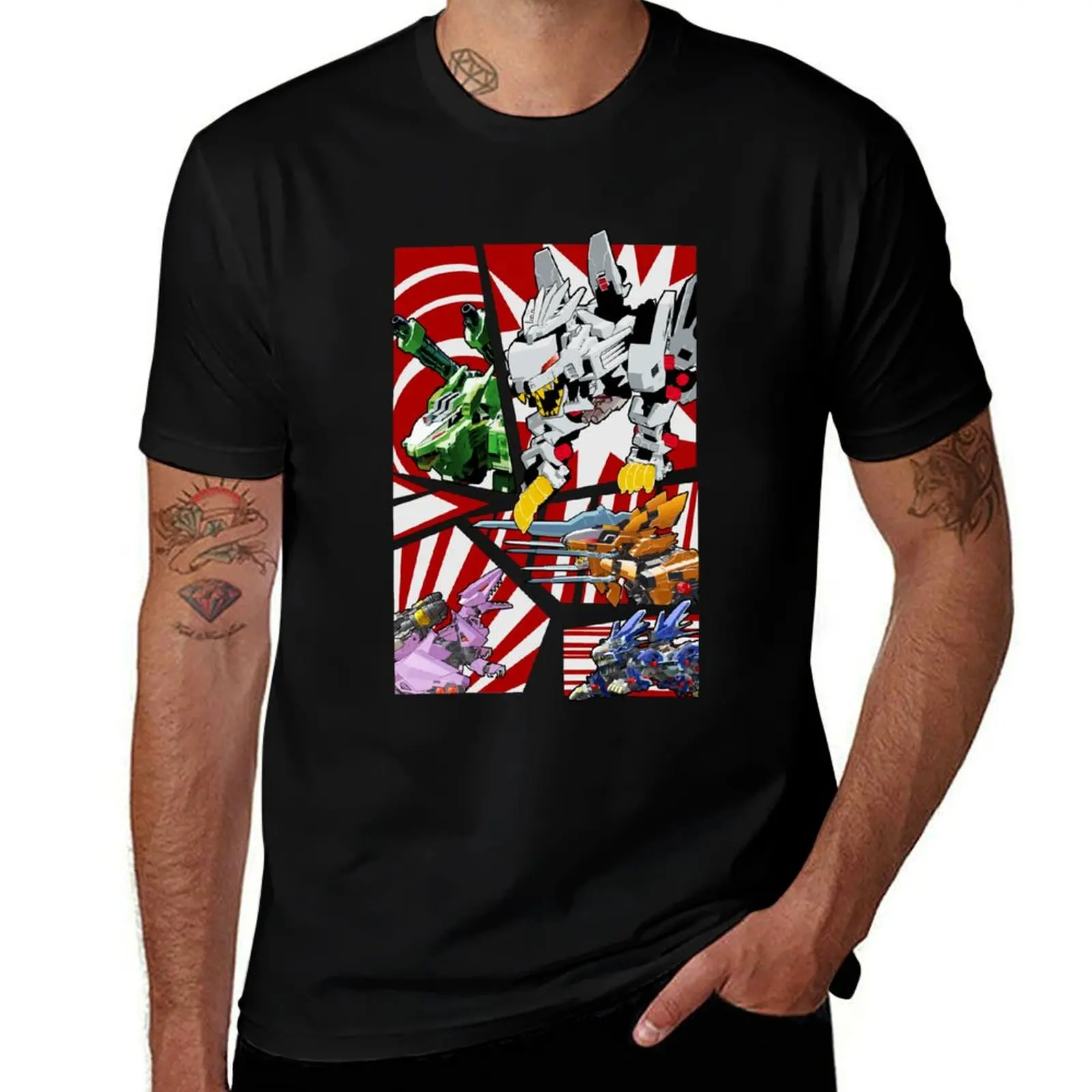 

Zoids New Century Zero Dark Grey T-Shirt man t shirt heavy cotton man t shirt luxury T-Shirt