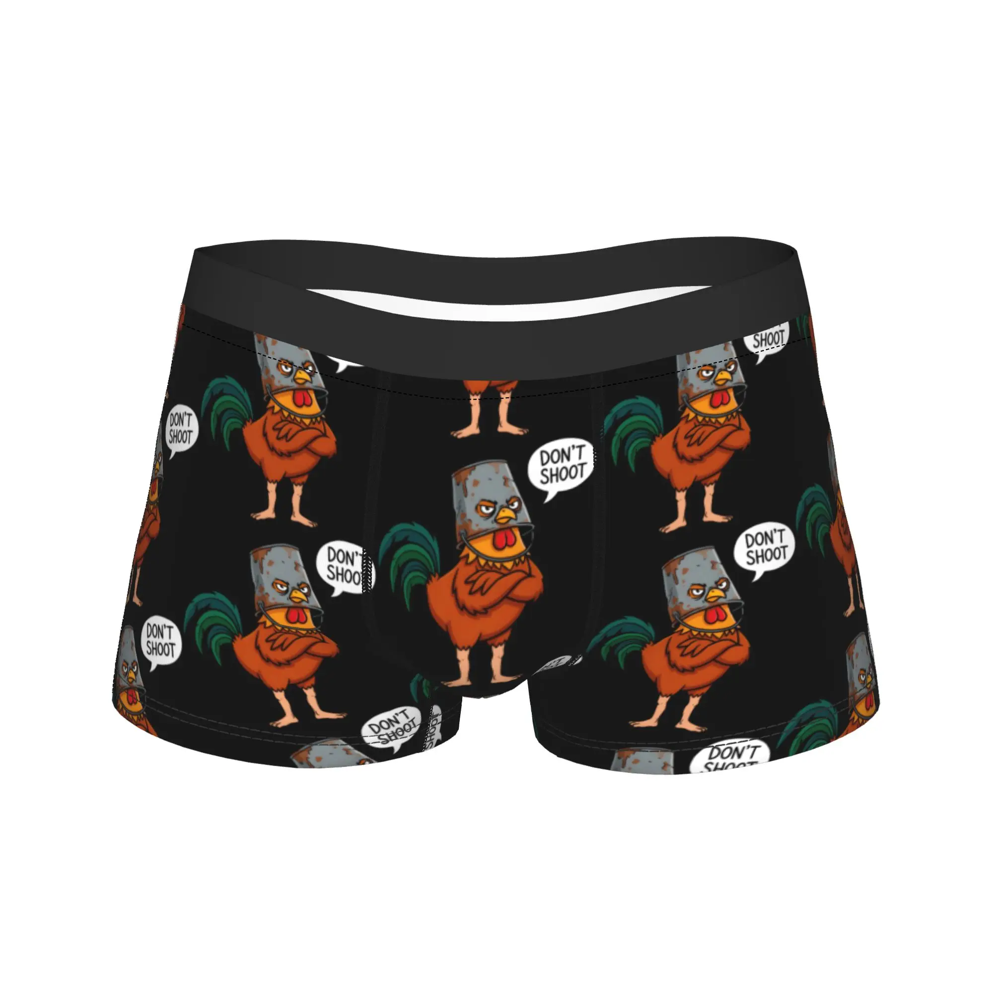 Don't Shoot Scrappy - Calzoncillos Boxer Divertidos con Estampado de Gallo, Ropa Interior con Bolsa 3D, Calzoncillos Boxer Estampados en Oferta, Cómodos Calzoncillos para Hombre