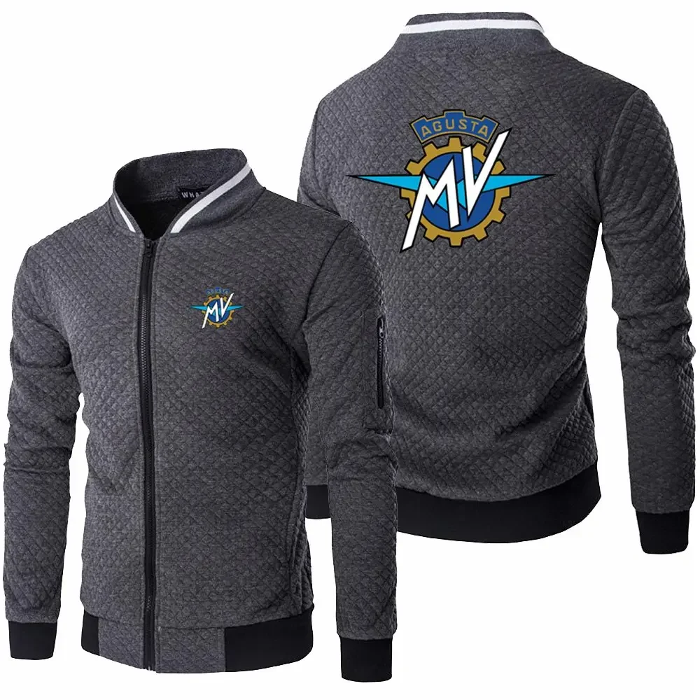 2023 neue Herren MV Agusta Jacke Frühling Herbst Langarm Mode Sportswear lässig Reiß verschluss Hoody männliche Sweatshirts