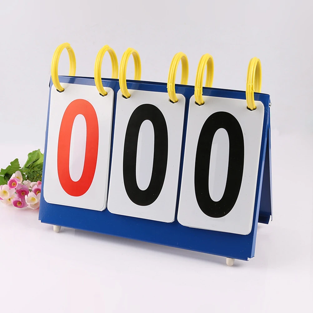 

Portable Table Scoreboard Scoring Marker Scoreboard Table Waterproof Sports Games Score Flipper for Volleyball Basketball Table
