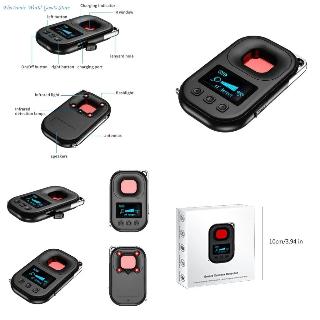 

A3PD Camera Detectors for Hiddens Camera Portable Pinhole Lens Detectors Gadget Anti-Peeping Security Protections Candids