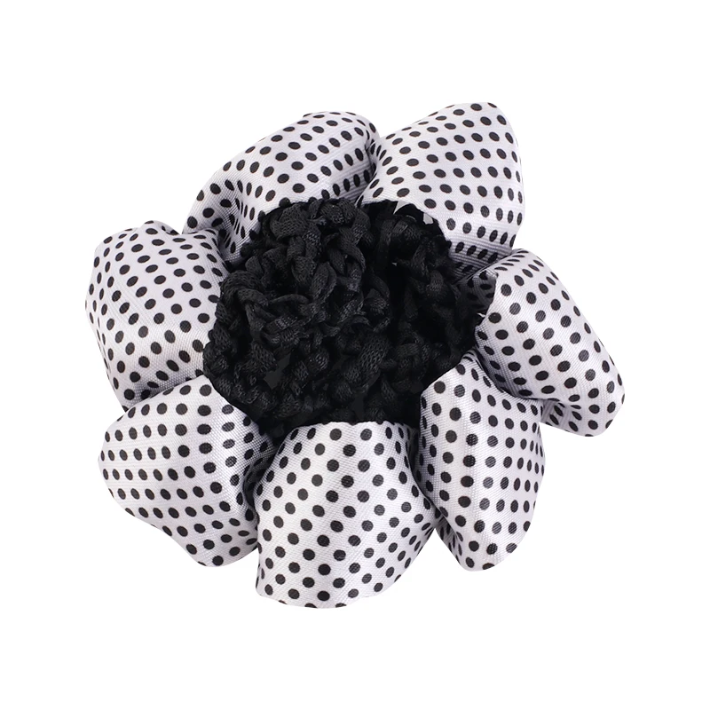 Satin Crochet Hair Bun Cover for Women Newly Fashion Retro Dots Girls Long Hair Net Snood Dancer Ballet Bun Kids