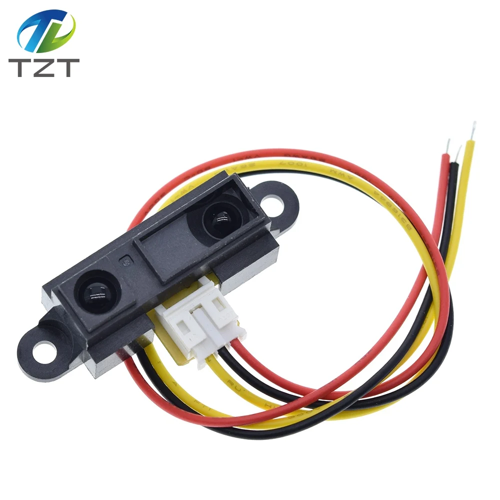 TZT 1/3PCS GP2Y0A21YK0F 100% NEW 2Y0A21 10-80cm Infrared Distance sensors INCLUDING WIRE