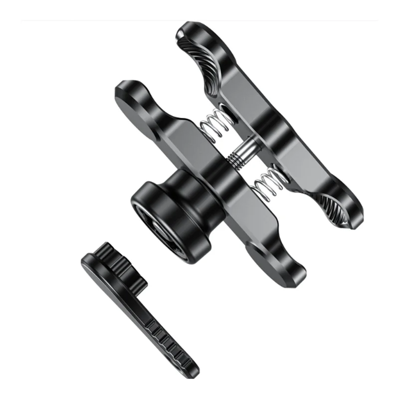 Aluminum Alloy 9CM Clamp Arm For 1 inch 25mm Ball Head Anti-Theft Double Socket Arm Motorcycle Bike Phone Bracket